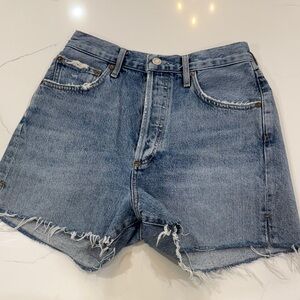 Agolde Classic Blue Jean Shorts